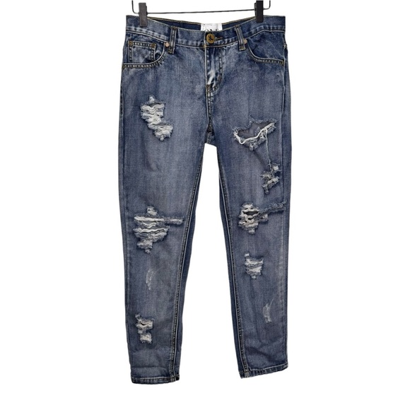 One Teaspoon Awesome Baggies Low Waist Medium Rise Relaxed Leg Size 26 - Picture 2 of 13